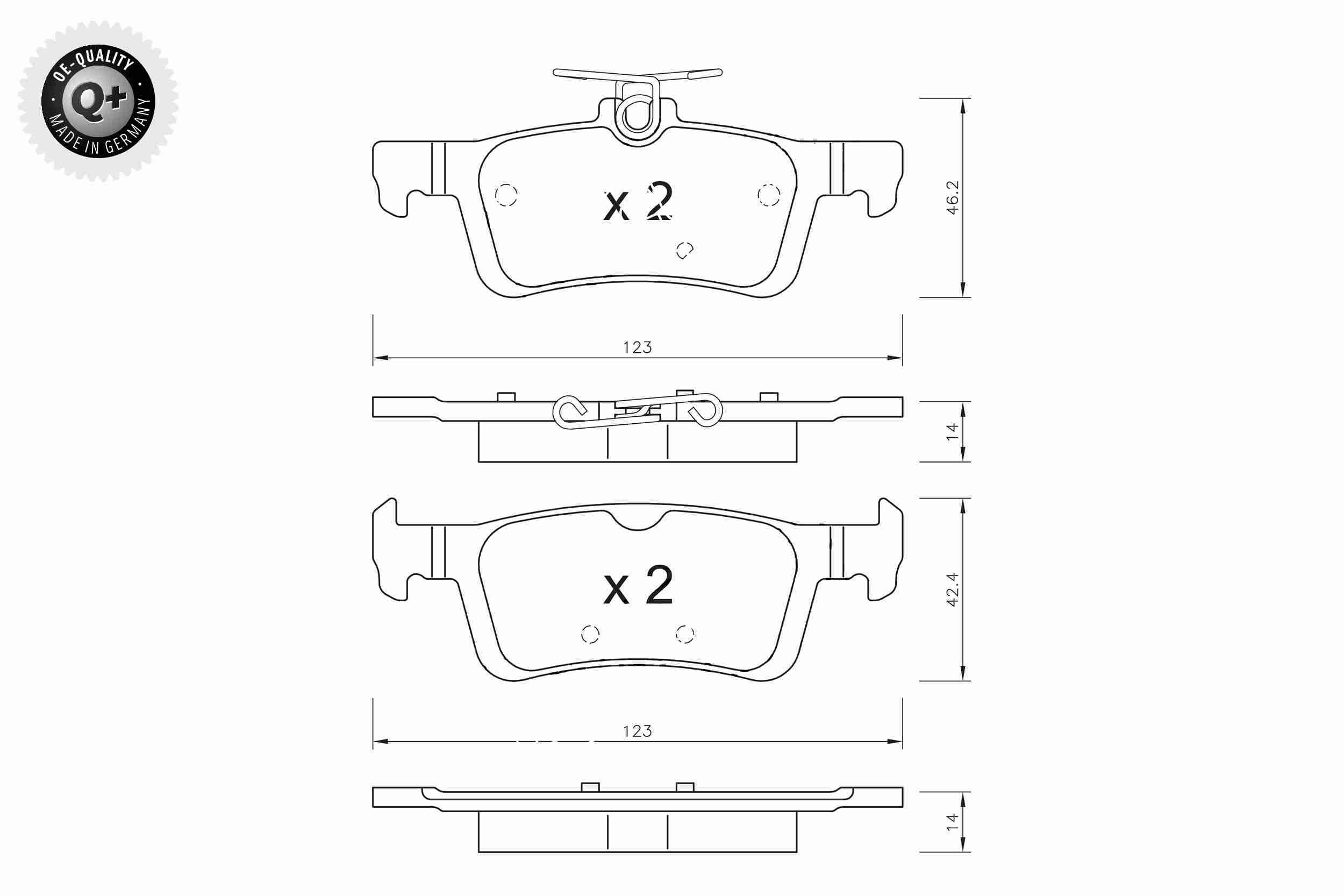 Vaico Remblokset V25-2113