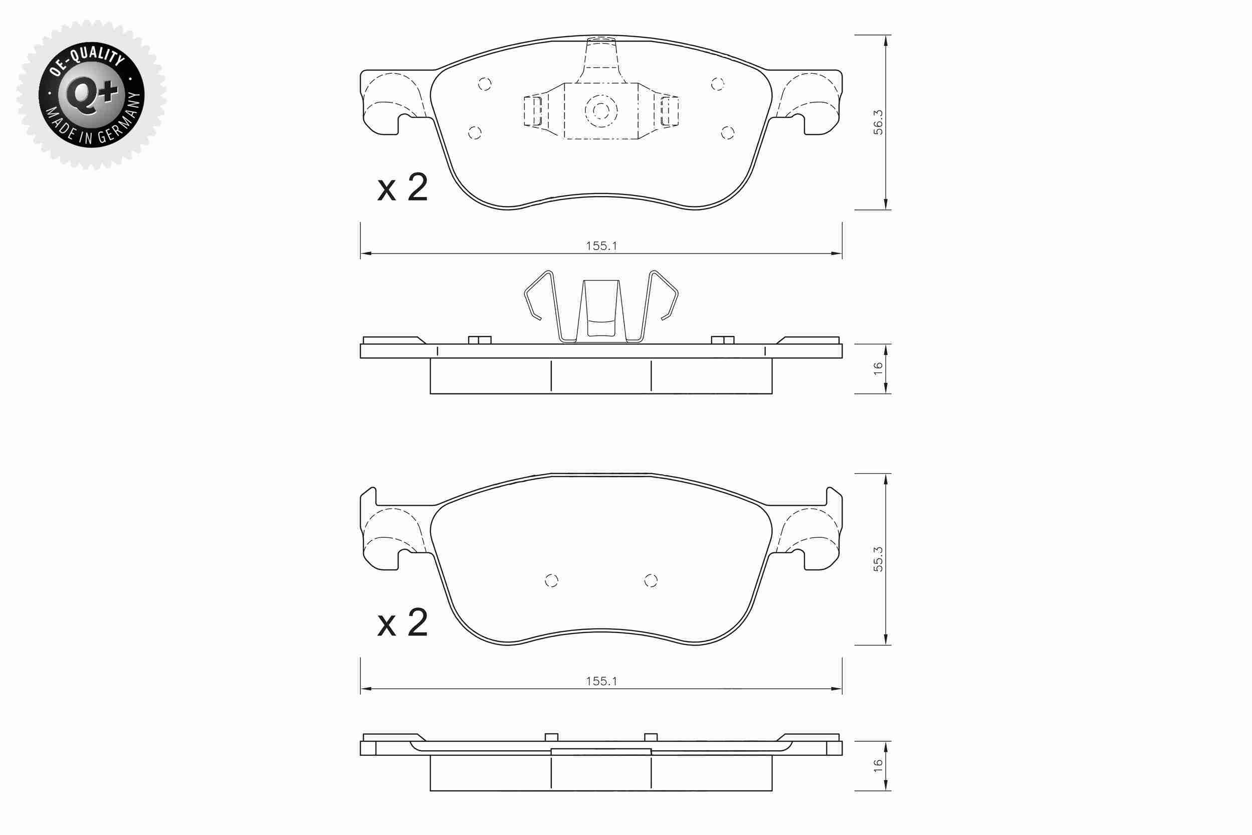 Vaico Remblokset V25-2114