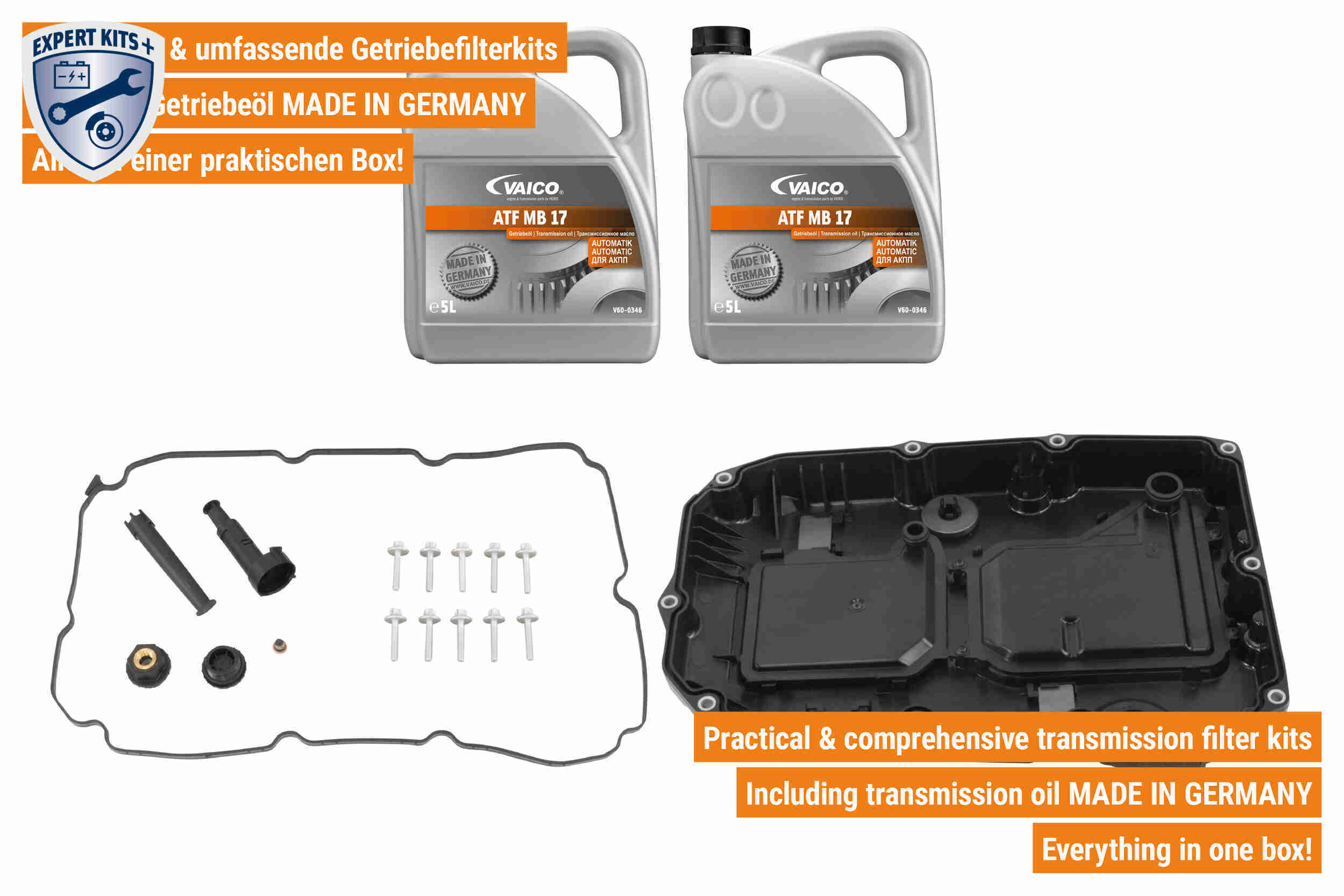 Vaico Onderd.set, olie verversen van automatische versnellingsbak V30-4427