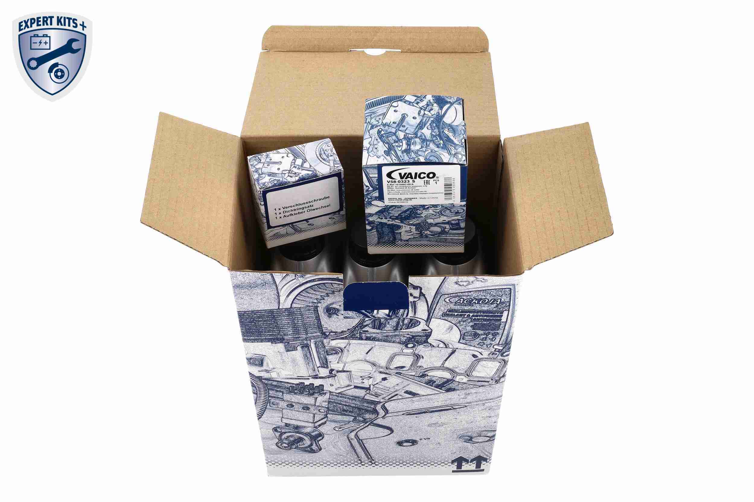 Vaico Onderd.set, olie verversen van automatische versnellingsbak V58-0004