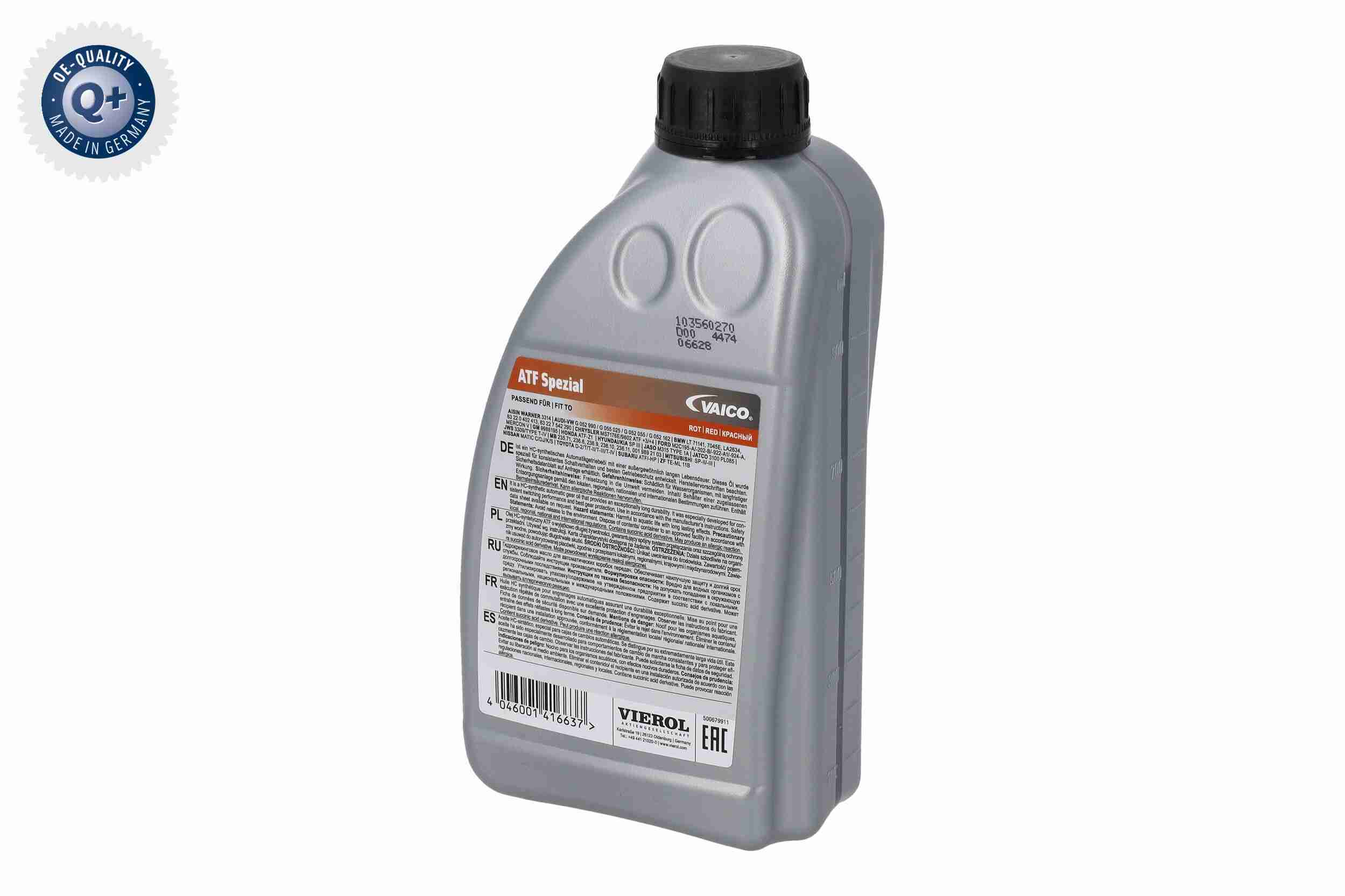 Vaico Versnellingsbakolie V60-0101