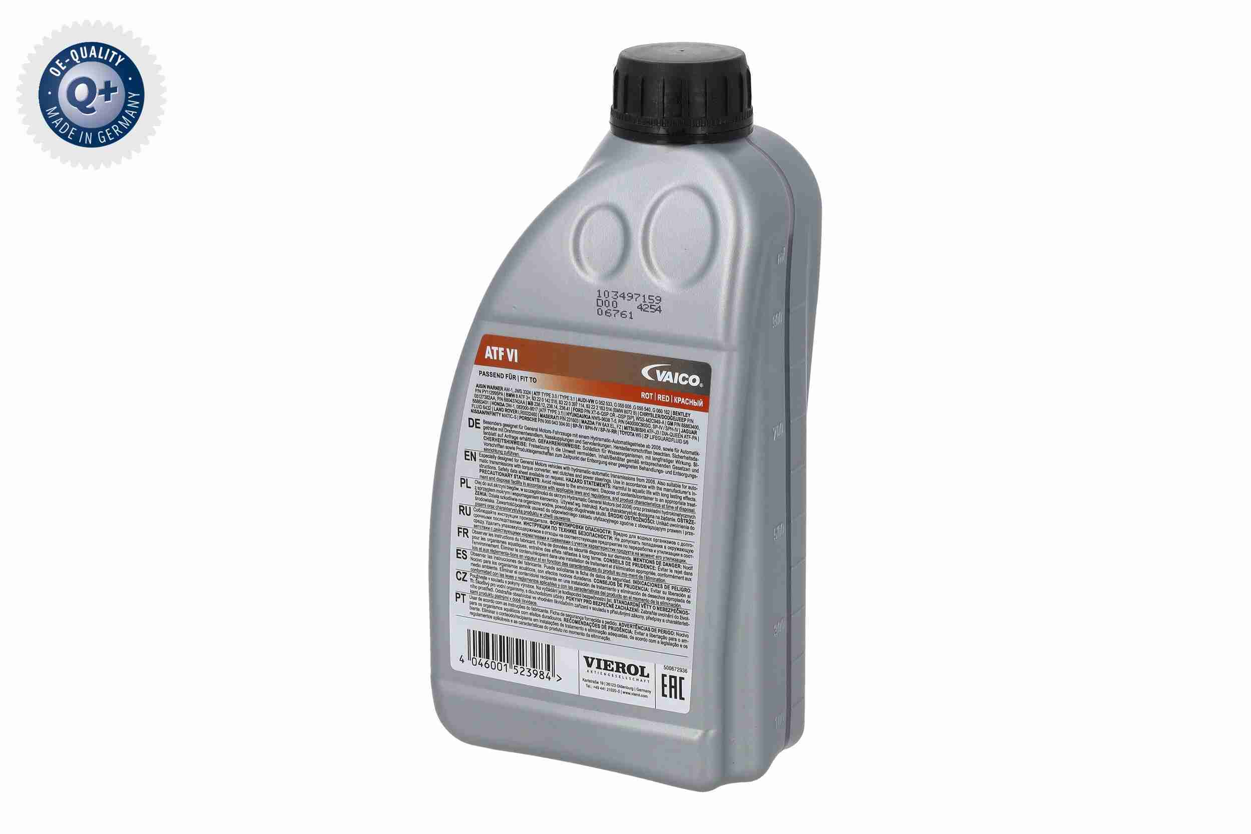 Vaico Versnellingsbakolie V60-0131