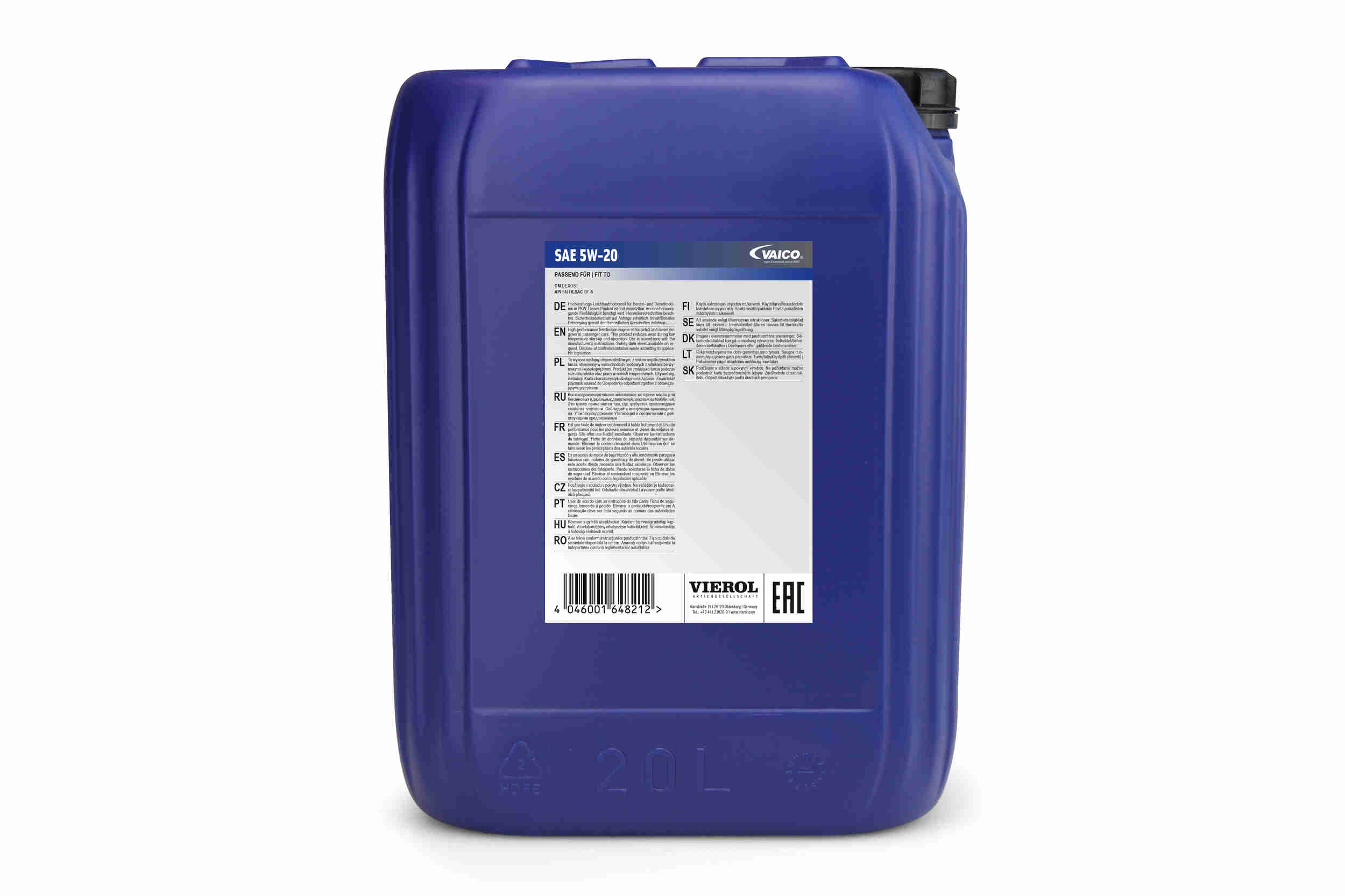 Vaico Motorolie V60-0294