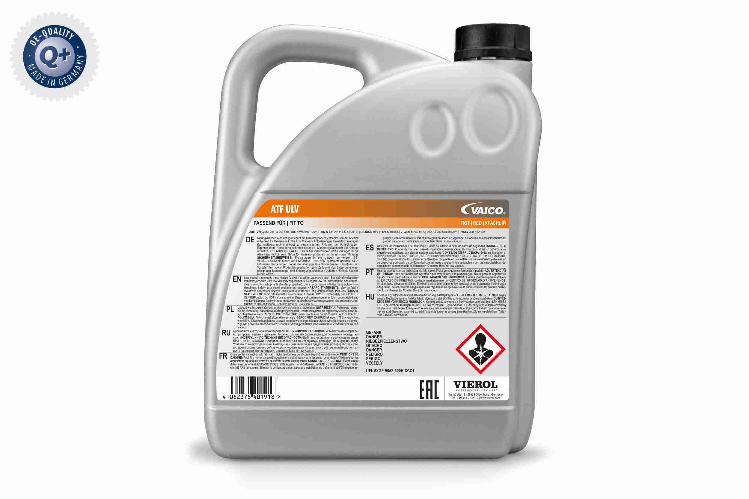 Vaico Versnellingsbakolie V60-0311