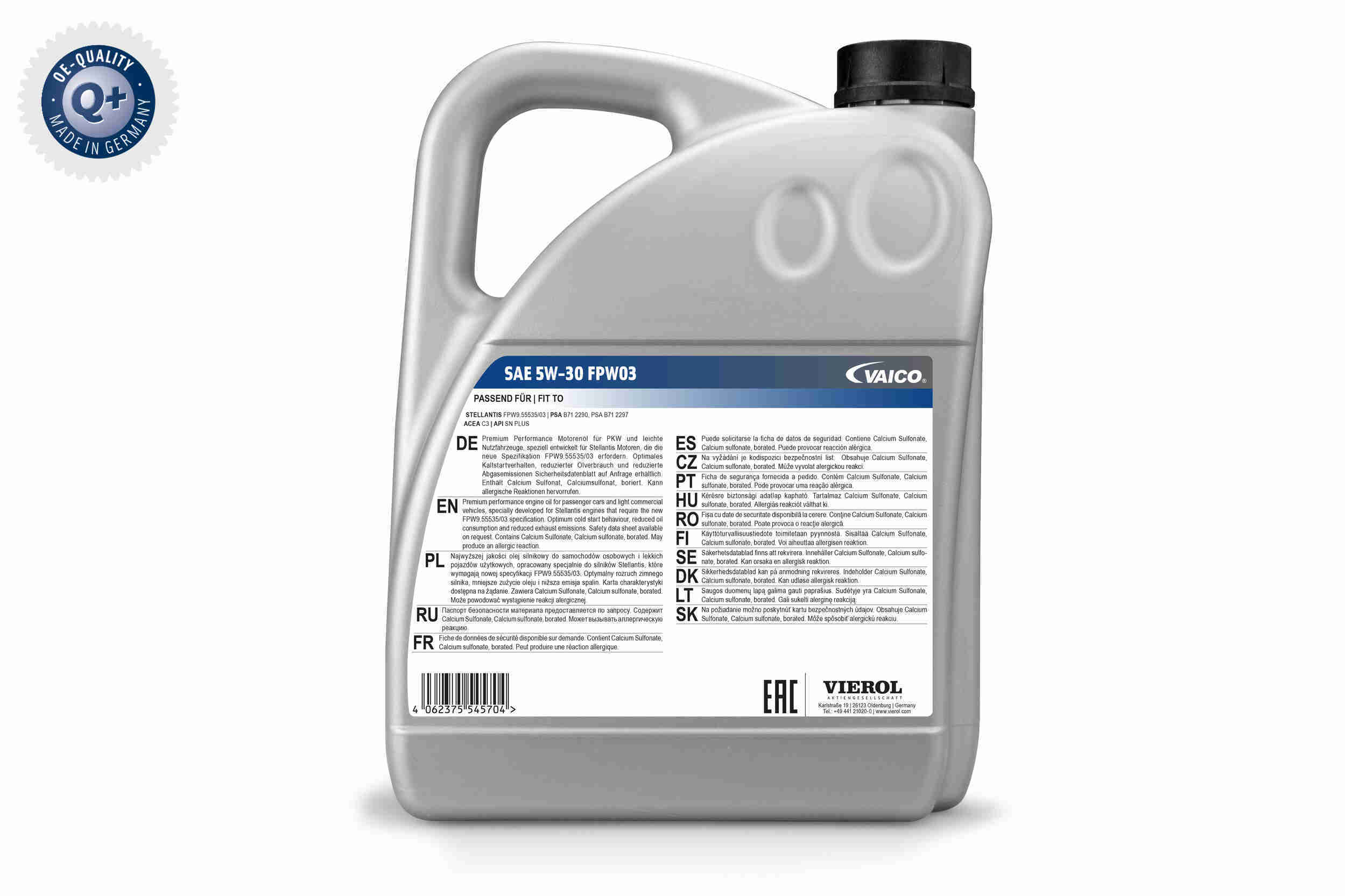 Vaico Motorolie V60-0502