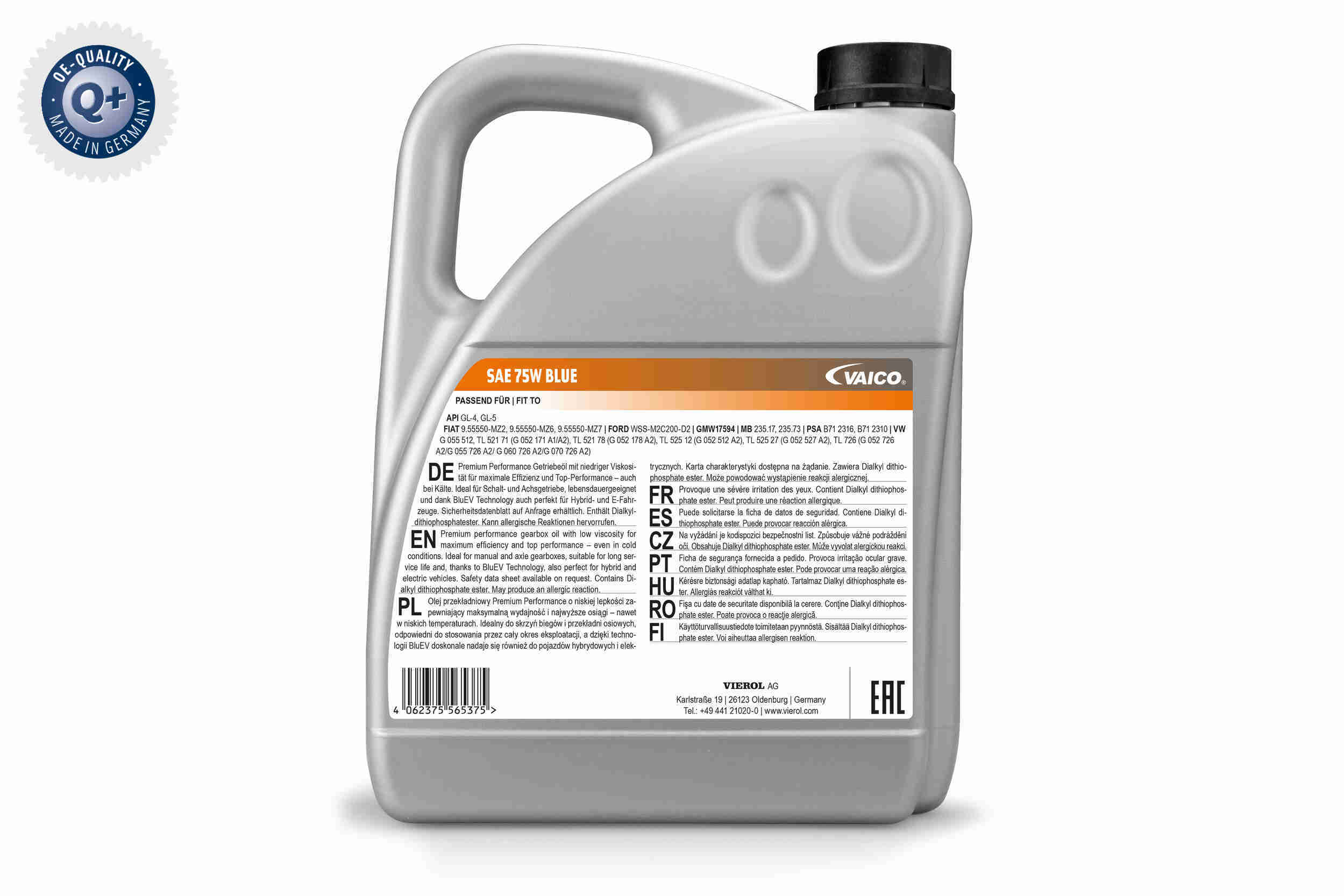 Vaico Versnellingsbakolie V60-0514