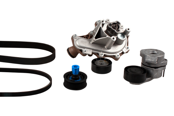Poly V-riemen kit inclusief waterpomp Hepu PK08080