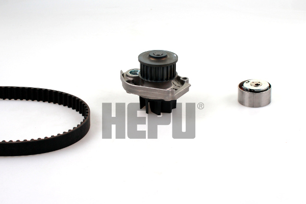 Distributieriem kit inclusief waterpomp Hepu PK12012