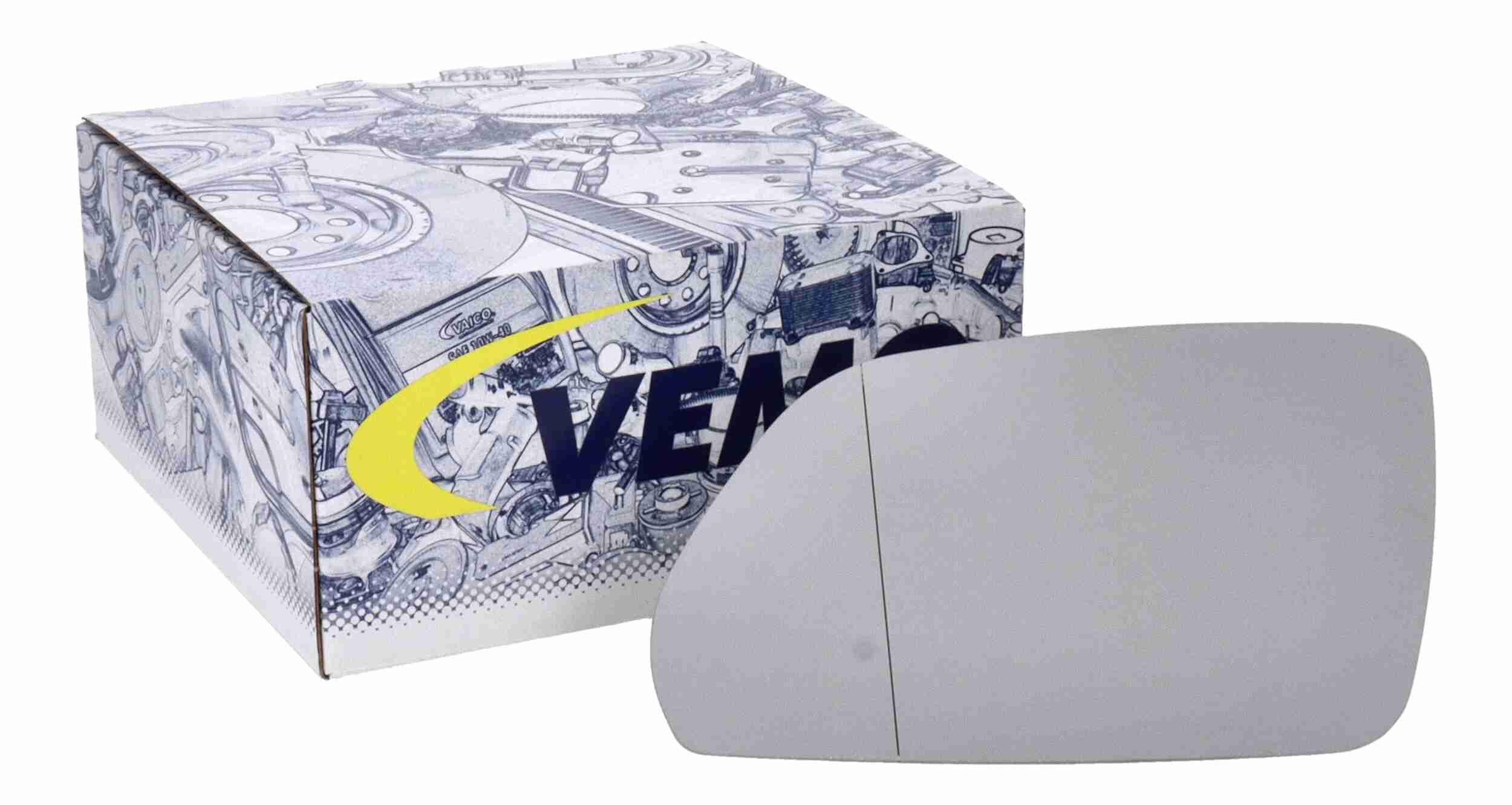 Vemo Spiegelglas, buitenspiegel V10-69-0017