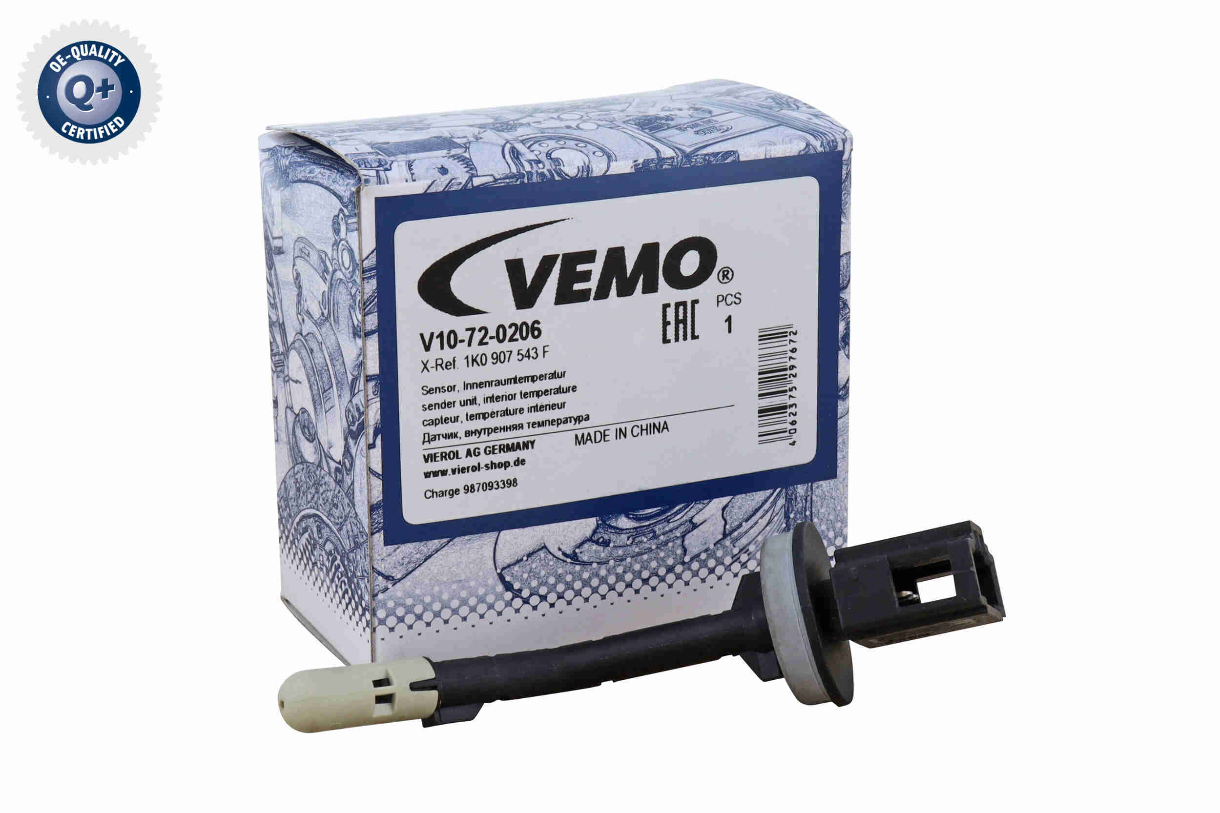 Vemo Binnentemperatuur sensor V10-72-0206