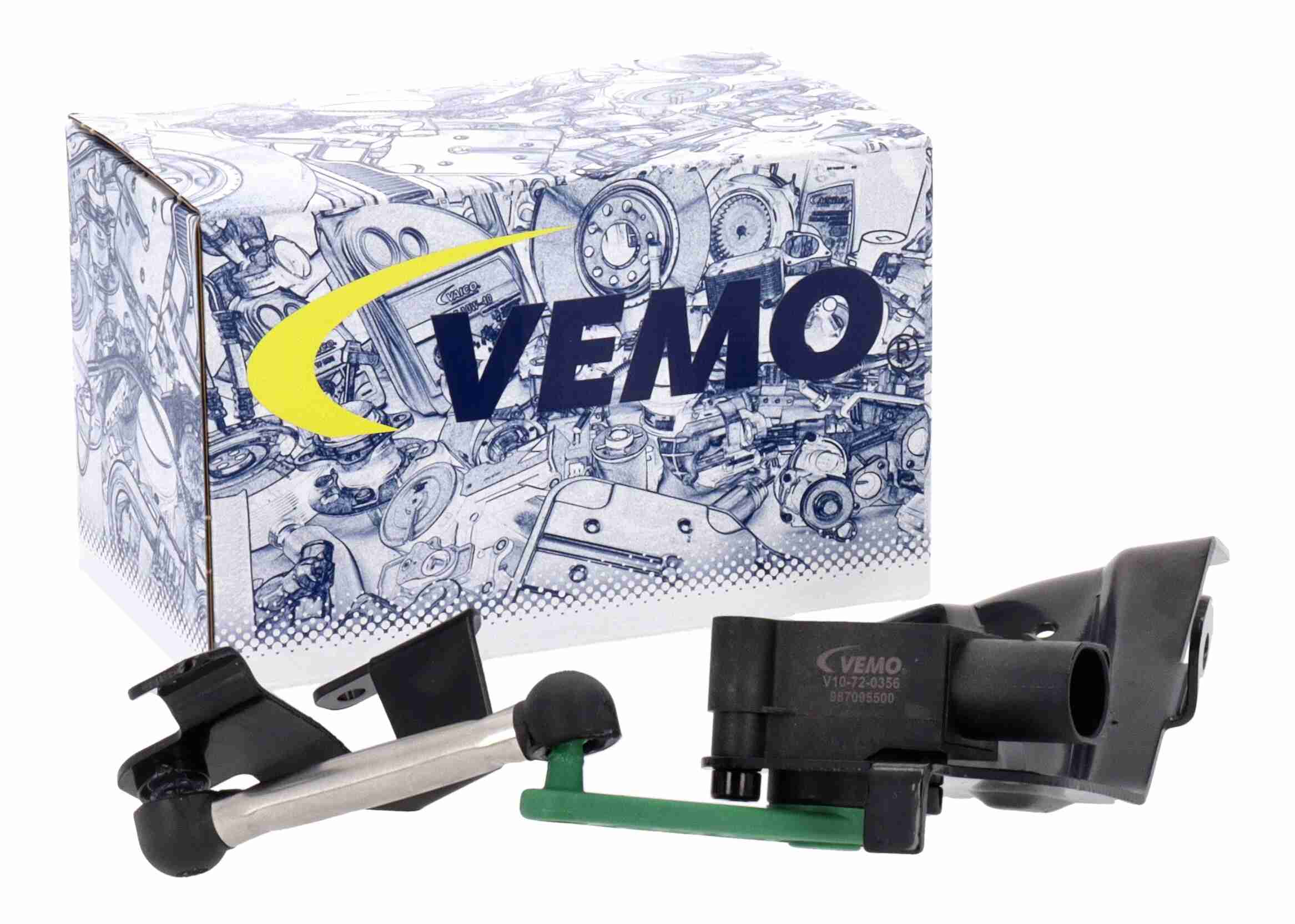 Vemo sensor, stelelement koplamphoogteregeling V10-72-0356