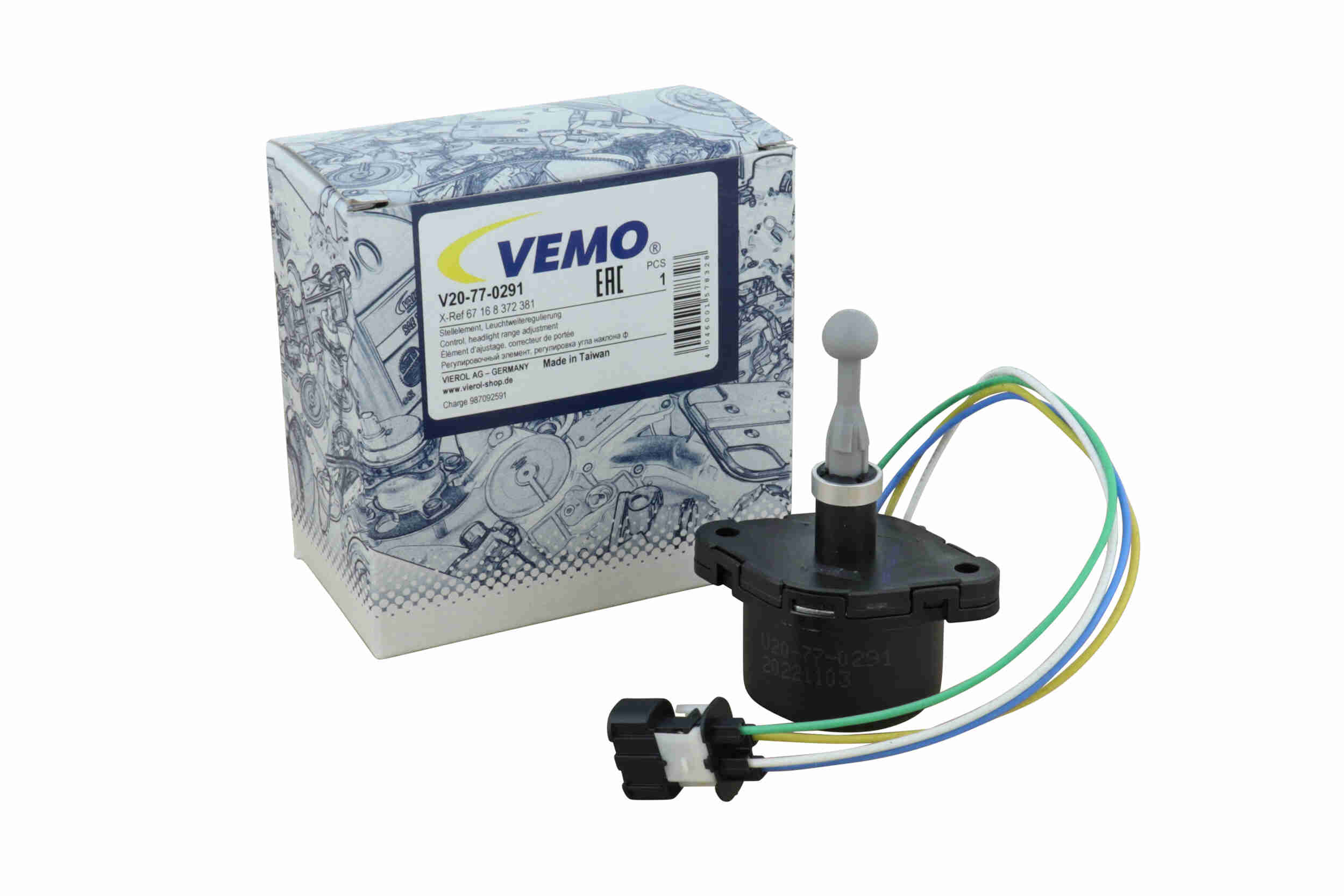 Vemo Stelmotor koplamp lichthoogte V20-77-0291