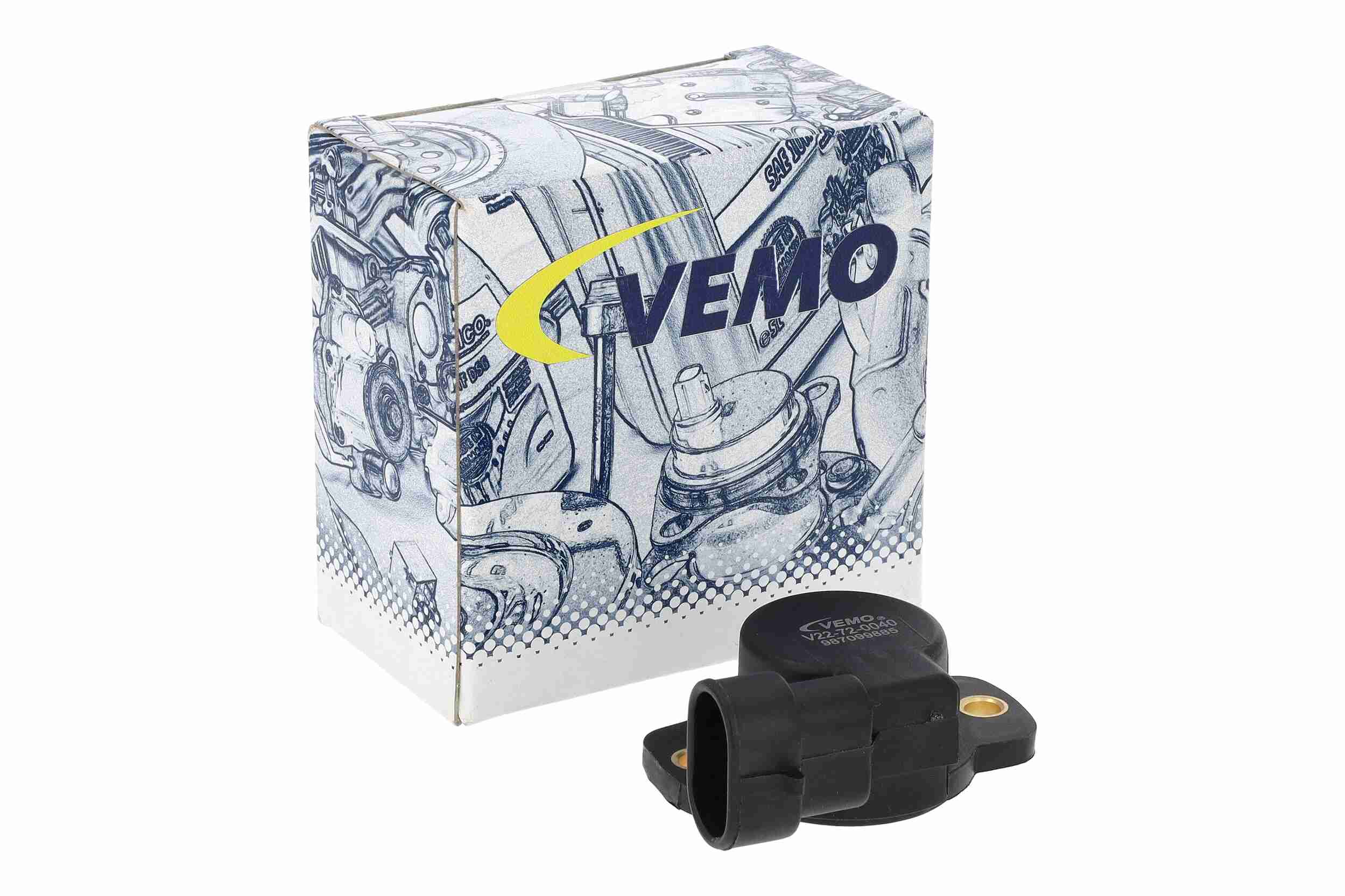 Vemo Gasklep positiesensor V22-72-0040