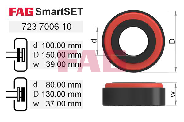 Wiellagerset FAG 723 7006 10