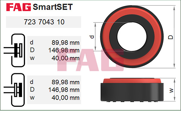 FAG Wiellagerset 723 7043 10