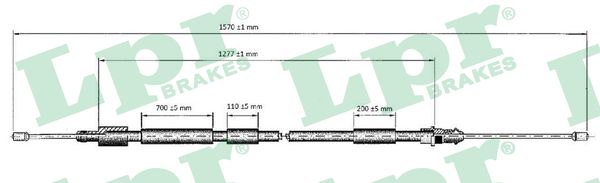 Handremkabel LPR C0119B