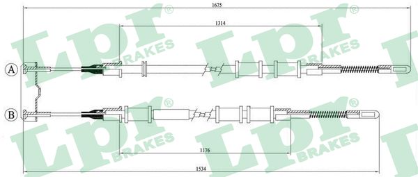 Handremkabel LPR C0559B