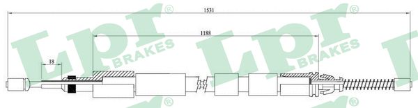 Handremkabel LPR C0974B