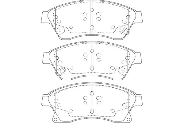 Remblokset Kavo Parts BP-1017