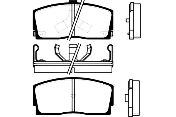 Remblokset Kavo Parts BP-1503