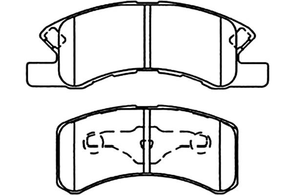 Remblokset Kavo Parts BP-1514