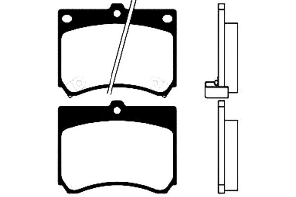 Remblokset Kavo Parts BP-4518