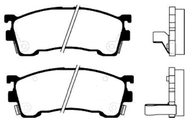 Remblokset Kavo Parts BP-4520