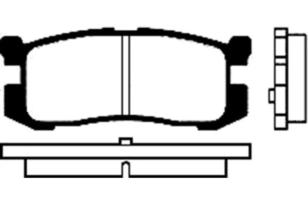 Remblokset Kavo Parts BP-4538