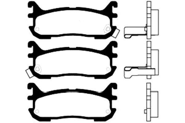 Remblokset Kavo Parts BP-4541