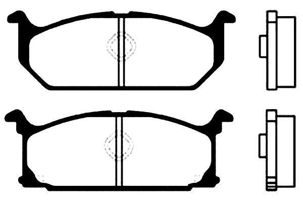 Remblokset Kavo Parts BP-8502