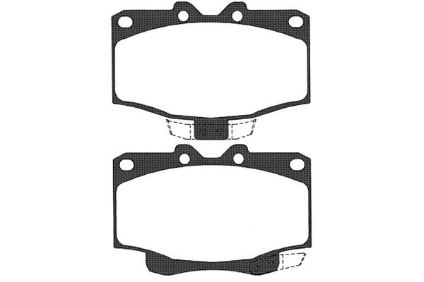 Remblokset Kavo Parts BP-9038