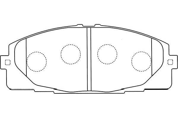 Remblokset Kavo Parts BP-9107