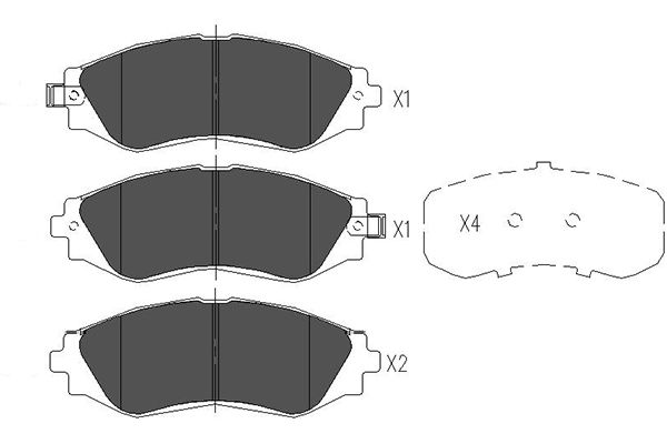 Kavo Parts Remblokset KBP-1001