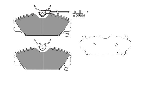 Remblokset Kavo Parts KBP-1022