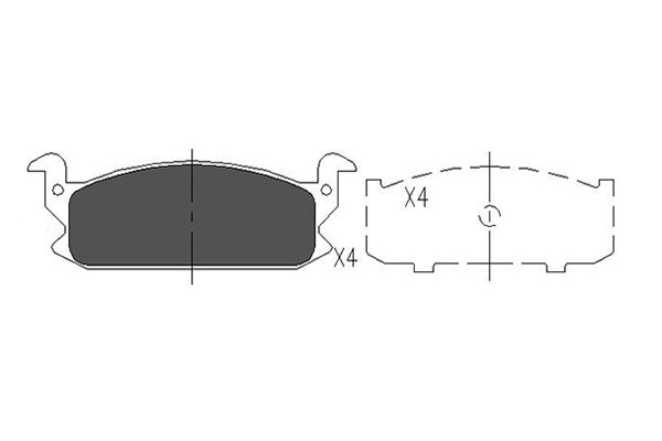 Remblokset Kavo Parts KBP-1503