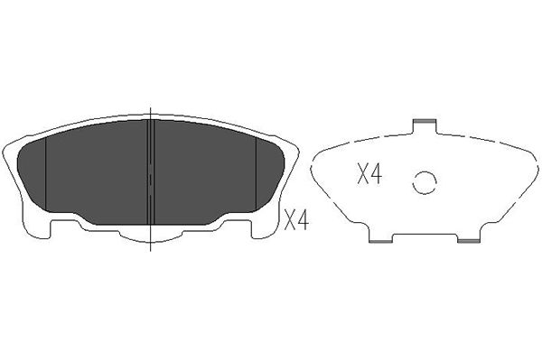 Remblokset Kavo Parts KBP-1507