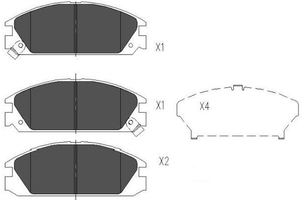 Remblokset Kavo Parts KBP-2020