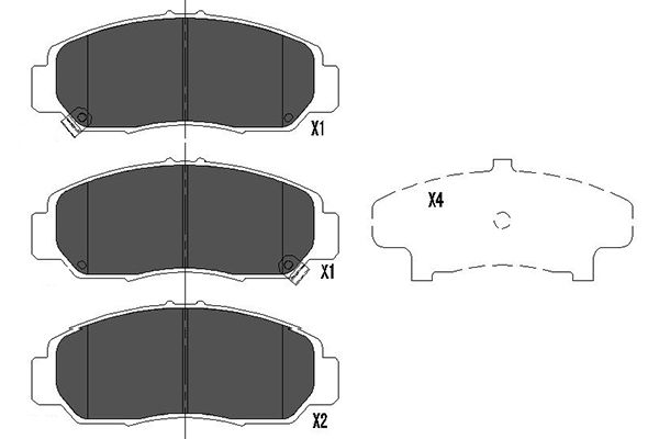 Remblokset Kavo Parts KBP-2037