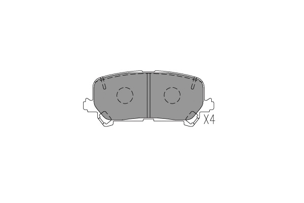 Remblokset Kavo Parts KBP-2072