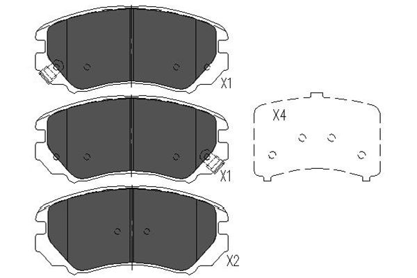 Remblokset Kavo Parts KBP-3008