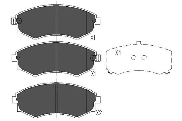 Remblokset Kavo Parts KBP-3027