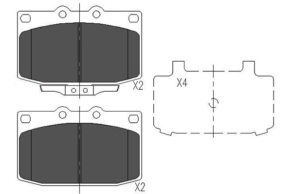 Remblokset Kavo Parts KBP-4518