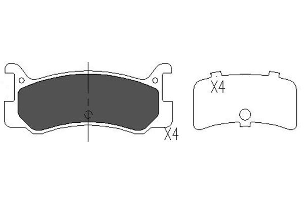 Remblokset Kavo Parts KBP-4535