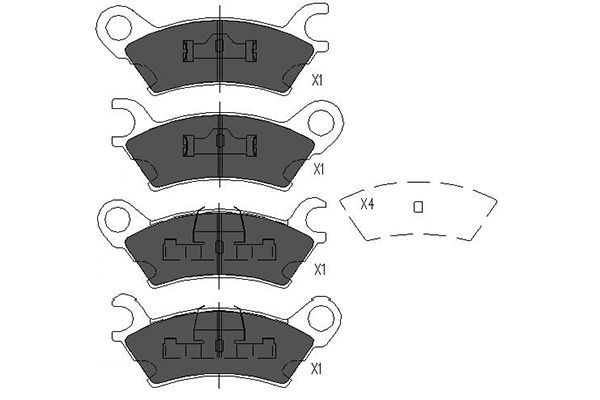 Remblokset Kavo Parts KBP-4542