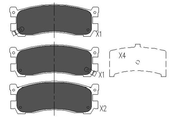 Remblokset Kavo Parts KBP-4556