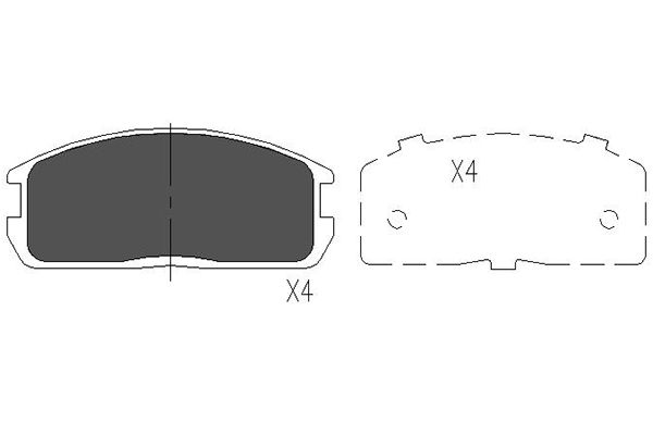 Remblokset Kavo Parts KBP-5524