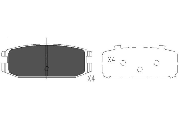 Remblokset Kavo Parts KBP-5538