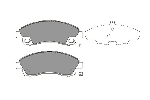 Remblokset Kavo Parts KBP-5549