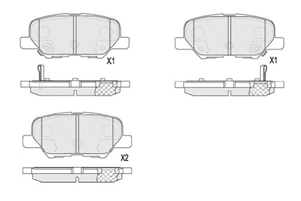 Remblokset Kavo Parts KBP-5551