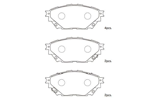 Remblokset Kavo Parts KBP-5558